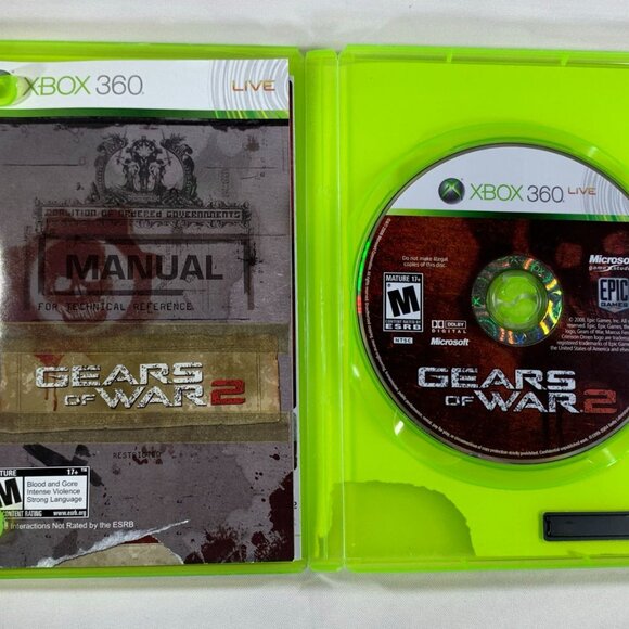 Gears of War 2 Microsoft Xbox 360 Video Game 2008 Complete with Manual Tested - Picture 2 of 5